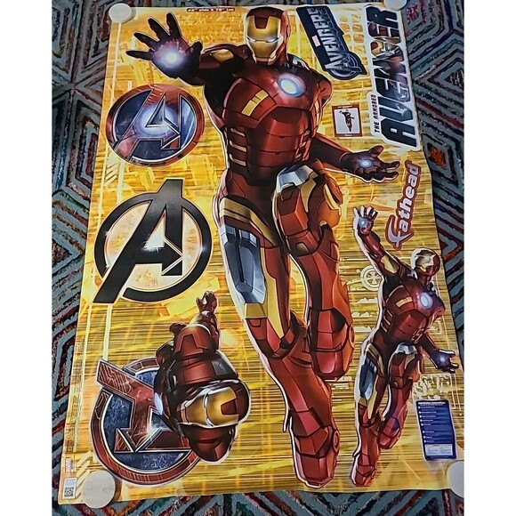 Huge Fathead Large Iron Man Avengers 45" X 78" Wall Decals Poster  96-96033 - Picture 1 of 8